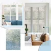 Fönsterklistermärken för flickor rum blommor vägg avtagbart levande kontor ljus integritet ett statiskt sätt glas