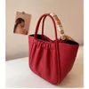 Wholesale Retail Brand Fashion Handbags Red Wedding Bag Brides New Small and High Sense Handheld Special Basket Bucket