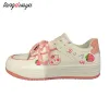 Skor kvinnors sneakers 2023 koreanska plattform sportskor vulkanisera springa kawaii lolita sneakers rosa kawaii kvinnor skor flickor flickor