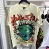 Hellstar Shirt Rappe męskie koszulki Raper umyte ciężkie rzemiosło unisex krótkie rękawe top street retro piekielne koszulki męskie koszule męskie