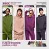 Personnalisez 27 couleurs 350 g/m², ensemble de survêtement et sweat à capuche, survêtement en polaire lourde pour hommes et femmes