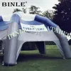 wholesale Tente araignée gonflable Blue Ngrey à 5 pieds avec bannières autocollantes amovibles Gazebo Tente abri de chapiteau de ceinture solaire pour différents événements