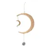 Garden Decorations Moon Pendant Hanging Wind Chime Rainbow Effect Stunning For Party Indoor Wedding