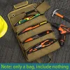 Väskor Militär Taktiska bilstolar Väskor Fällbara arméverktyg Arrangör Lagring Set Pouch Outdoor Camping Fishing Travaving Equipment Väska