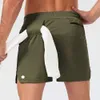 2024 lululemenI Shorts Men Yoga Camos Breathable Gym Pants with Towel Buckle Loose Casual Running Lemon Lemens gio668