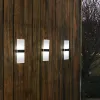 Solar Wall Lights Outdoor Waterproof 12LED Acrylic Garden Decorative Up and Down Warm white light LL