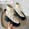 Stövlar Autumn Winter Boots Women's New Wild Fashion Casual High Ankle Boots For Women Zapatos de Mujer Womens Sneakers Shoes