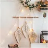 Tapeçarias de parede tapeçaria tapeçaria boho decoração rame deco pared artesanal crianças meninas decoração presente entrega gota casa jardim dhs3e