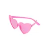 Party Decoration Summer Beach Fashion Flash Powder Sunglasses Children White Pink Cartoon Love Eyewear Birthday