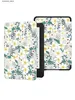 Étuis pour tablette PC Sacs Étui Kindle à fleurs pour le tout nouveau Kindle Paperwhite 6.8 (11e génération) Kindle 10e génération - 2019 Housse avec fonction veille/réveil automatiqueY240321Y240321