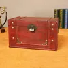 Jewelry Pouches Vintage Small Treasure Chest Wooden Lock Box Storage Gift Case High Quality Antique Organizer Holder