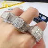 Designer Jewelry Hot Selling S925 Ready To Ship High Quality Rings Pass Diamond Tester 925 Silver Hip Hop D VVS Moissanite Men Ring