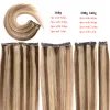 Estensioni Doreen 160G 200G 240G Serie volume da marrone a biondo Clip remy brasiliana nelle estensioni dei capelli umani Testa completa 10 pezzi da 16 a 24 pollici