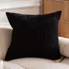 Yastık düz renkli mısır tanesi peluş yastık kılıfı 40/45/50/55/60/66cm ev oturma odası kanepe dekorasyonu için ultra yumuşak kapak