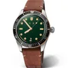 Męskie zegarek zegarek męski zegarki na nadgarstki ORI dla mężczyzn Trzy igły kwarc zegarek czarny zielony wodoodporny top luksusowy kalendarz zegarowy funkcja skórzana