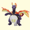 2024 grossistfickserie Super Giant Fire Dragon Plush Toy Childrens Game Playmate Holiday Gift Doll Machine Priser 38 cm