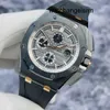 Orologio da polso di design AP Royal Oak Offshore Series 26415CE Edizione limitata tedesca di 300 rari orologi meccanici in ceramica nera con altissimo valore estetico