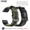 Uhren YOOSIDE 26 mm/22 mm Fenix 6 Armband Quick Fit gewebtes Nylon-Uhrenarmband für Garmin Fenix 6X/5X Plus/Fenix 3