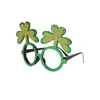 Décoration de fête 1set St Patricks Day Femmes Shamrock Bandeau avec bracelets Perles Collier Lunettes Festival Costume pour Cosplay