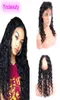 Cheveux humains brésiliens vague profonde bouclée 360 dentelle frontale pré-cueillies trames de cheveux humains vierges noirs naturels avec fermeture frontale9498984