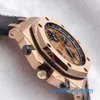 Famoso relógio de pulso AP Royal Oak Offshore Series Precision Steel 18k Rose Gold Máquinas automáticas 42 mm Exibição de data Função de tempo Relógio masculino 26470OR.OO.A002CR.01