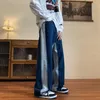 Mäns jeans byxor överdimensionerade harajuku casual hip hop estetiska byxor y2k koreanska mode streetwear kläder