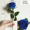 Dekorativa blommor 3st konstgjorda rosor Rödrosa Vit Silk Rose för Home Table Display Decorations Wedding Party Ornaments Supplies