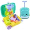 Sand Play Water Fun Childrens Summer Beach Toy Set Whale Bagage Trolley Case Summer Sand Shovel Outdoor Water Spela leksaker 240321