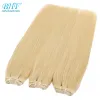 Schuss BHF Gerade Echthaar-Webart Bundles Indische Remy Echthaarverlängerungen 100g Schuss Ombre Blonde Farbe 16" bis 28"