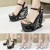 Sandaler Fashion Metal Chain Sexig High Heeled Arket Beauty Open Toe Ankel Ladies Tassel For Women Dress