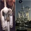 Dik Glazen Recycler Dab Rigs Waterpijpen Dik Glazen Waterpijpen Zwaartekracht Bong Waskolf Roken Accessoire Waterpijpen met 14mm kom