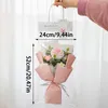 Decoratieve bloemen afgewerkt met geleidelijke rozenbundelsimulatie Onsterfelijk bloemboeket Handgeweven bloemen