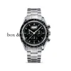 Chronograph Superclone Watch A Watches Wristwatch Luksusowy projektant mody O M E G 3A Wysphire Mirror Glass 904l S.