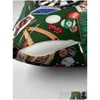 Cushion/Decorative Pillow Game Room Billiards Darts Cards Throw Elastic Er For Sofa Christmas Cases Couch S Drop Delivery Home Garden Oth3W