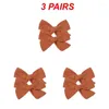 Hair Accessories 1-5PAIRS Boutique Hairpin Not Easy To Scratch Sweet Printed Bow Childrens Headwear Pari Smooth