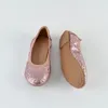 Girls' Sparkling Flat Shoes, Elegant stage Soft-Sole Kid's Shoes, Campus Girls Dance Shoes