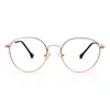 Sunglasses Frames Round Women Memory Metal Glasses Men Optical Eyeglasses Flexible Vintage Gold Pink Spectacles Retro Eyewear