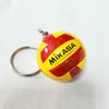 10st. Bag volleybollkedja Key Players Keychain Car Ball Gifts Sport Holder Ring V200W Keychains Puwsh