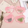 Pink heart-shaped Jewelry Accessory Small Bag Love Plastic Bag Valentine's Day Candy Sealing Packaging Bag