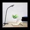 Table Lamps 48 LED Desk Lamp Clip On 360°Flexible Reading Light Eye-Caring USB Clamp For Bed Workbench-B