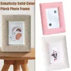 Frames 6Inch Modern Simplicity Solid Color Plush Po Frame Tabletop Decorative Cute Picture Ornament For Pictures P S1O8