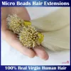Extensions Jensfn Straight Micro Beads Hair Extensions Virgin High Quality 1G/Strand 1226inch 613 Color Nano Rings Human Hair Extension