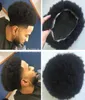 Afro-Curl-Toupet für Basketbass-Spieler und Basketball-Fans, volle Spitze, Herrenperücke, Haarteile, brasilianisches Echthaar, 1712582