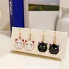 Pendientes colgantes con bonitos dibujos de bruja, momia, colgante esmaltado, joyería para oreja de fantasma de murciélago, regalos de fiesta de Halloween para mujeres y niñas