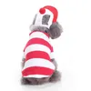 Costumi per gatti Pet Natale Cosplay Vestiti per cani Costume da Babbo Natale Cappotto invernale per cucciolo con cappuccio Abbigliamento caldo per cani Gatti