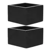 Vingglasögon 2st Sake Cup Storage Box Japanese Wood Decorative Container