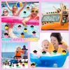 Sand Play Water Fun 48 Sets Cowboy Rubber Duck Squeaky Duck Yellow Rubber Duck Bath Party Toy Duckies Car Rubber Dashboard Decoration Baby Bath Toys 240321