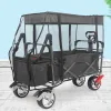 Verktyg Bug Mesh Net -täckning för hopfällbar strandfolkvagn Vagnvagn Tillbehör Bilaga Fällbar solskugga för camping