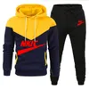 Men's Hooded Sweatshirts and Men Pants Casual Men's Tracksuit Sportswear Autumn Winter Men Suit Men's Clothing Leisure Sets