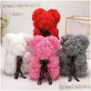 Giocattoli Peluche Fl 18 Stile San Valentino Orso Romantico Pe Animali Giorno Farcito Amore Ch Rose Regalo Orsacchiotti Bambola Carina Fidanzata di Jeebi